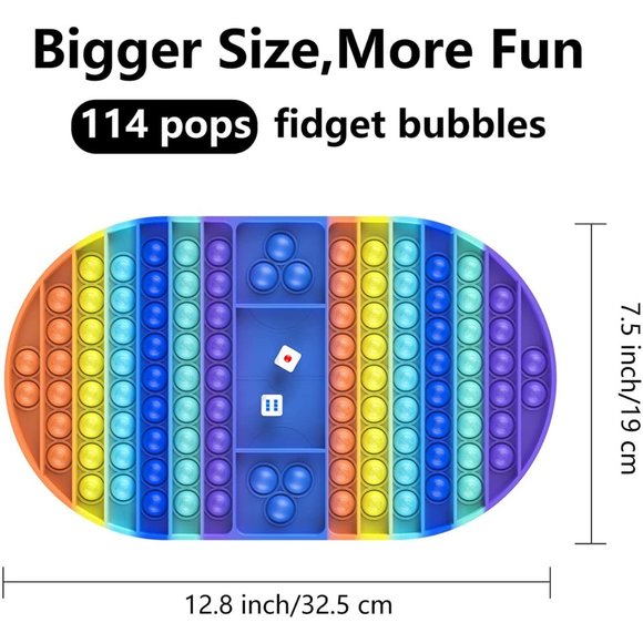 Big Pop Game Board With Dice Fidget Toy - Picture 6 of 8